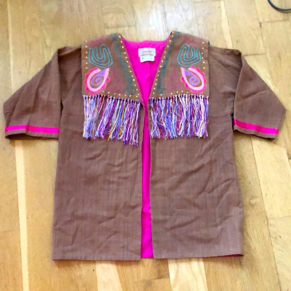 Incredible and rare vintage hand embroidered jacket